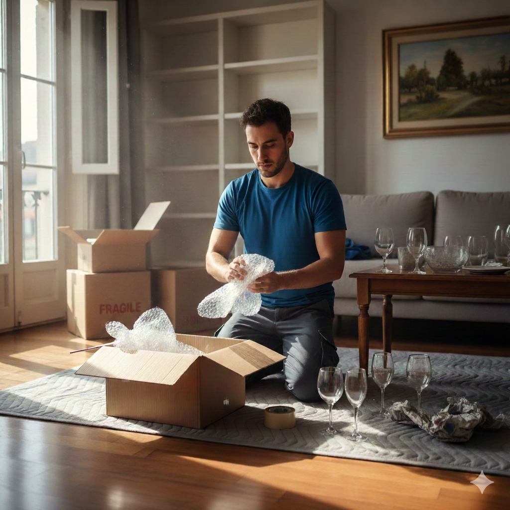 Embalaje de objetos fragiles